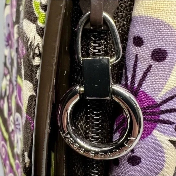 Vera Bradley Plum Petals Retired Small Organizer Crossbody Bag - Picture 6 of 6